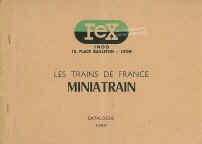 Catalogue Fex-Miniatrain 1954 en consultation