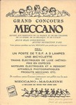 Meccano concours 1925