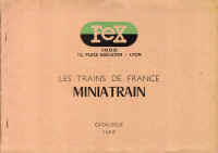 Miniatrain Catalogue 1953